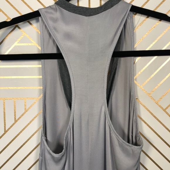 James Perse Racerback Ringer Maxi Dress Heather - Picture 8 of 8